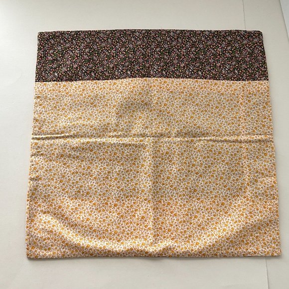 Lot 2 Handmade Patchwork Quilt Throw Pillow Cover Morning Glory & Ditsy Floral - Picture 6 of 16